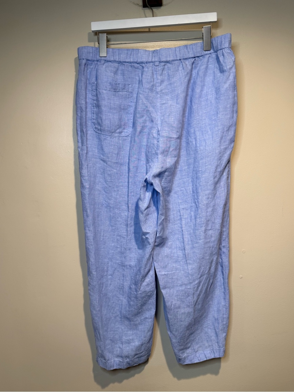 Quince 100% European Linen pull on Pants in French Blue - Picture 10 of 10